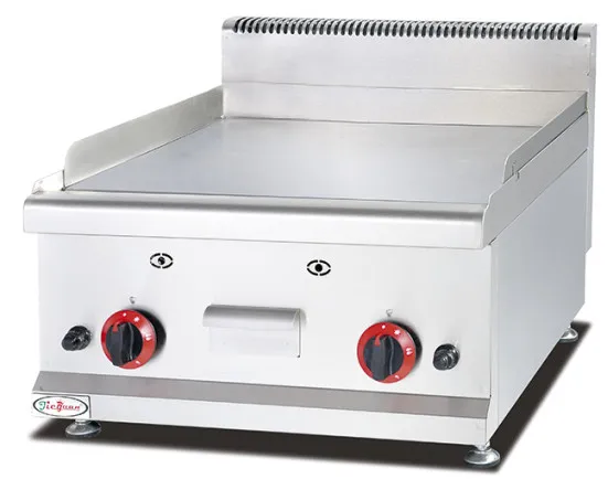 

Stainless Steel Grill, flat plate, fried pans, counter top gas