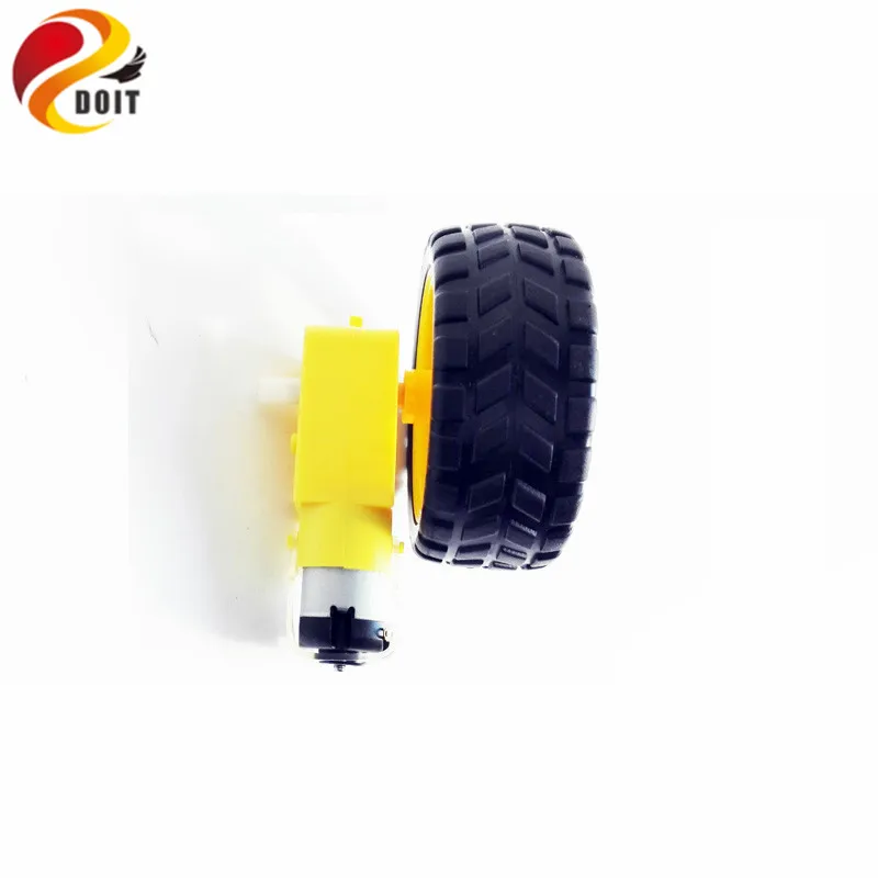 DOIT 1:48/1:120 TT Smart Gear Motor con ruota da 65 mm Robot Toy Car Chassis Parti fai da te