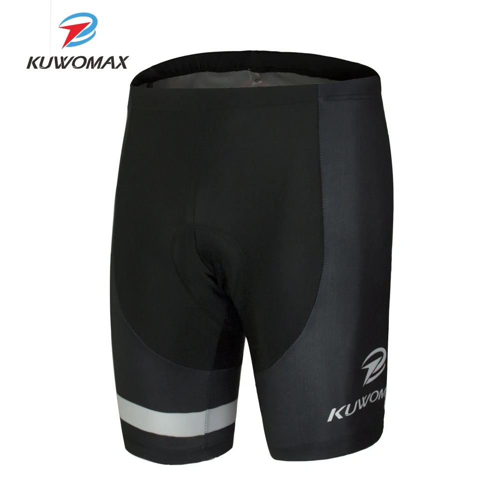 KUWOMAX Hot Sale Unisex Black Bicycle Cycling Comfortable Underwear Sponge Gel 3D Padded Bike Short Pants Cycling Shorts.