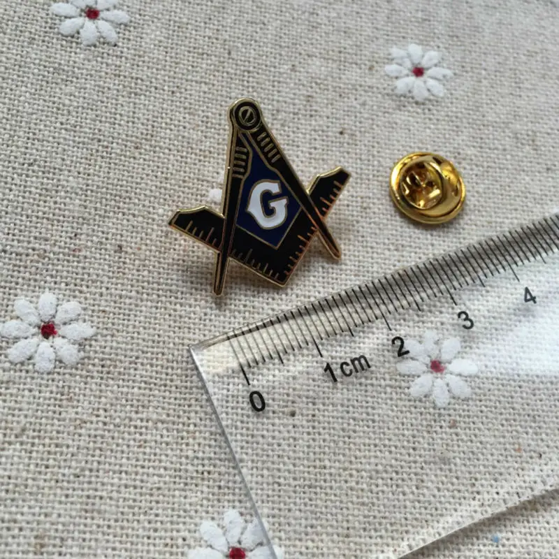 100pcs Custom Enamel Brooches and Pin Masonic Regalia Metal Craft Square & Compass Cloisonne G Lodge Freemason Lapel Pins Badges