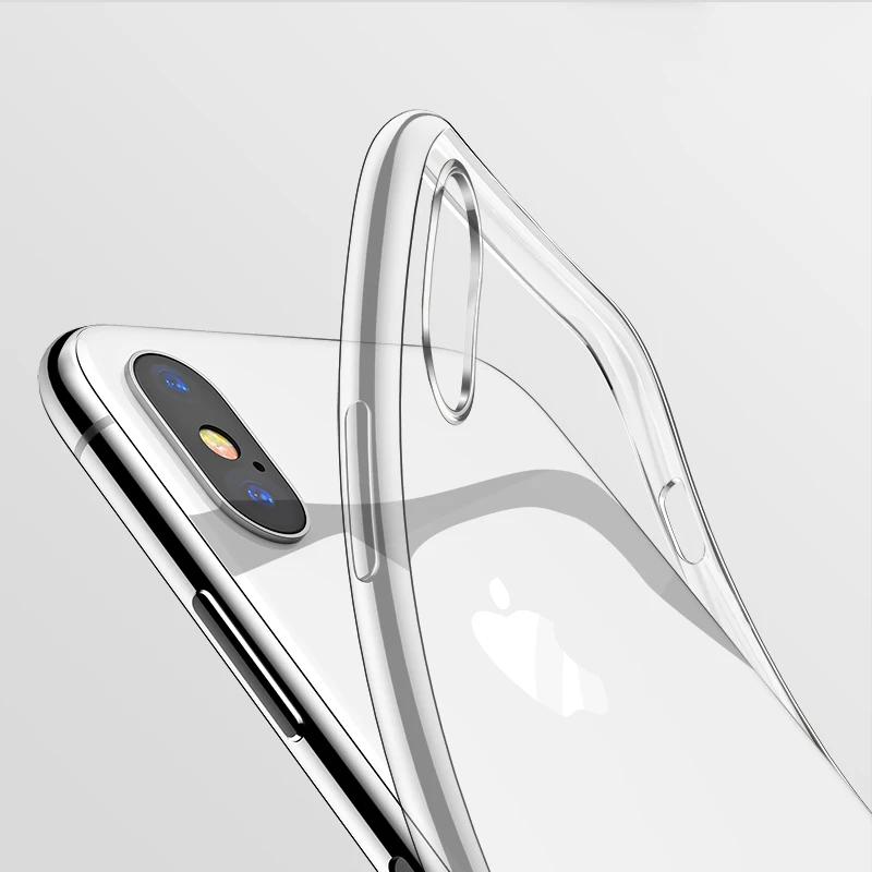 Luxury TPU Phone Case for iPhone X XR XS 11 12 13 Mini 14 15 Pro MAX SE 6 6S 7 8 Plus Ultra Thin Soft Transparent Silicone Cover