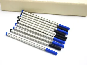 5 шт., стержни для ручки с черными и синими чернилами, 0,5 мм