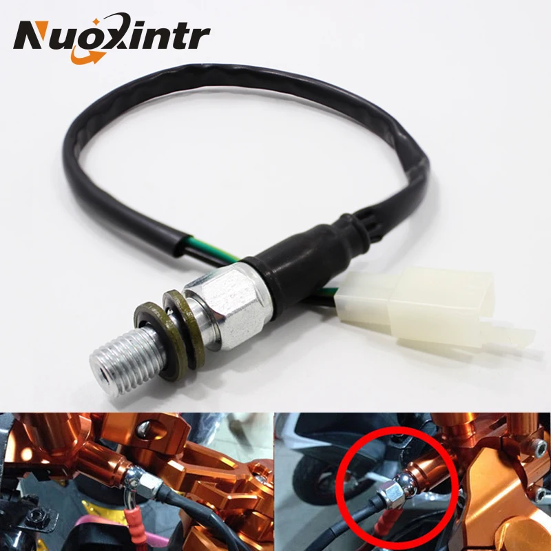 Nuoxintr Motorcycle Bike Hydraulic Brake Switch Cable Terminal 10X1.25mm For Suzuki Kawasaki Yamaha Aprilia Ducati BMW Honda