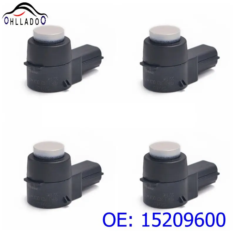 

4PCS HLLADO Ultrasonic Sensor15209600 PDC Parking Sensor Bumper reverse assist For G M C B uick C hevrolet G M