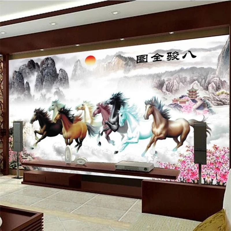 

wellyu Custom Wallpaper 3d Large Photo Mural Papel de pared Jun Full Frame Living Room TV Backdrop Wall paper 3D papel de parede