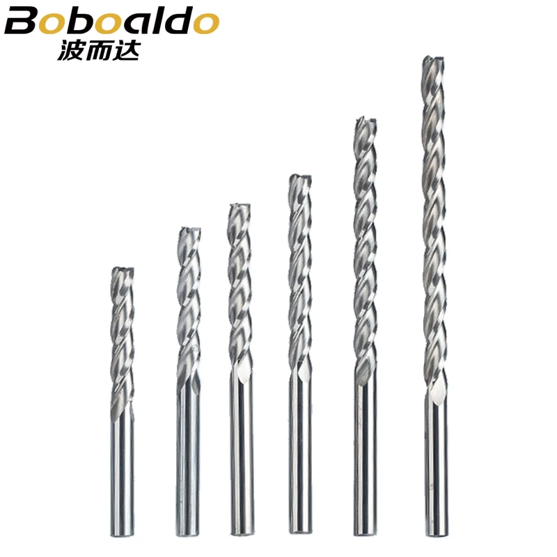 

5pc/set 4mm 3 Flute Spiral Cutter Router Bits For Wood CNC End Mill Carbide Milling Cutter Tugster Wood Milling Cutter