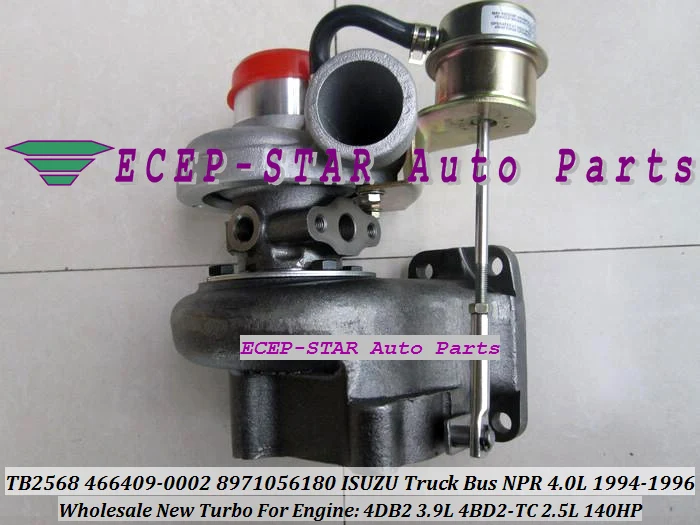 Free Ship TB2568 466409 466409-0002 8971056180 Turbo 8-97105618-0 For ISUZU Truck Bus NPR 4.0L 1994 1996 4DB2 3.9L 4BD2-TC 2.5L