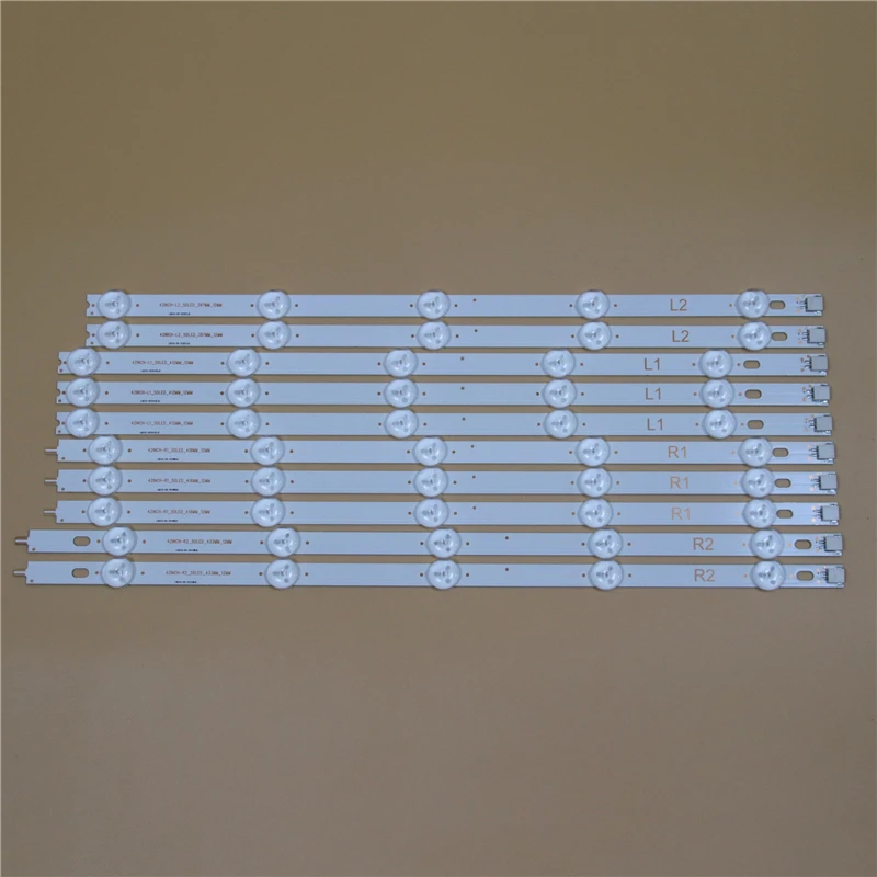 TV LED Light Bars For LG 42LN541C 42LN541U 42LN541V 42LN542V 42LN543V Backlight Strips Kit 10 LED Lamps Lens 10 Bands LC420DUE