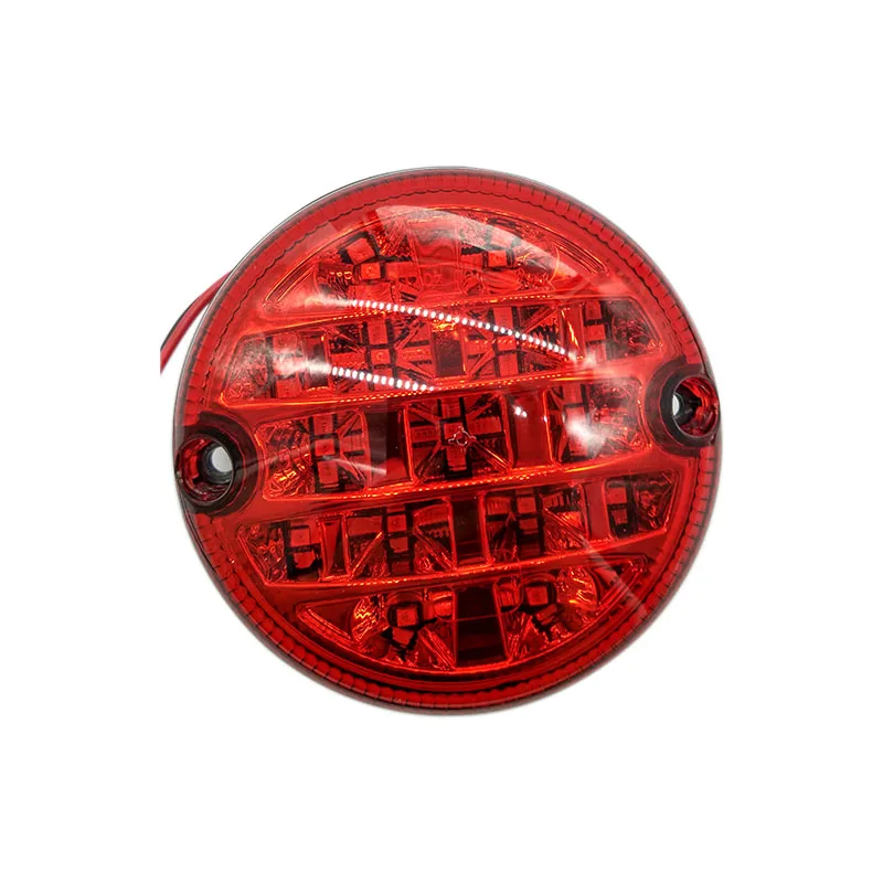 12V/24V Round 95mm LED Trailer Truck Fog Lamps Reversing lamp Tail stop Light Turn Car Rear Led Lights Road Safety Fog Lamp ECE
