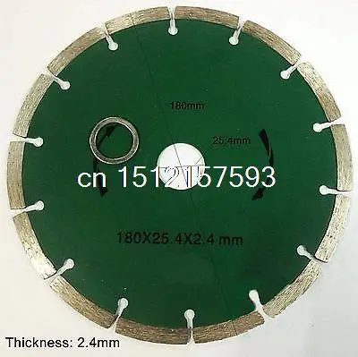 180*25.4*2.4mm Diamond saw blade Cutting marble, granite tile