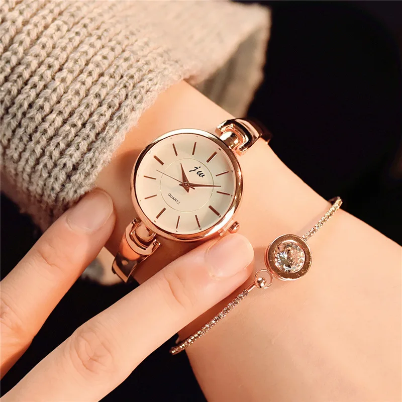 JW Fashion Brand Luxury Crystal Rose Gold Watches Women Casual Woman Bracelet Quartz Watch Dress Relogio Feminino orologio donna