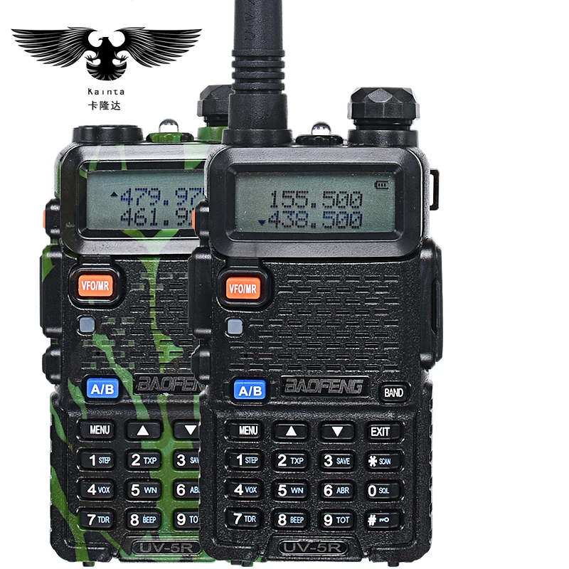 2pz baofeng uv-5r walkie talkie dual band two way radio pofung uv 5r ham radio portatile ricetrasmettitore baofeng uv5r palmare