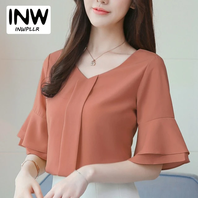 Ladies office wear tops sales