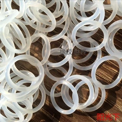 100PCS Silicone type Oring high temperature non-toxic sealing ring wire diameter 1.5MM outer diameter17mm-26mm