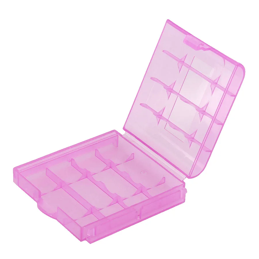 小さなプラスチック製のケース,10個/aaa byteyボックス,新しい透明な白いケース,aa/aaa電池用の収納ボックス,デジタルホット