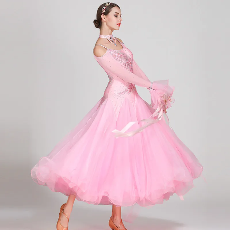 V-Back Swing Standard Dance Dress Women Ballroom Dance Competition Dresses Foxtrot Dress Ball Tango Dance Costumes Dance Wear