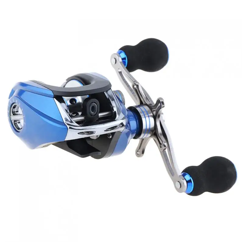 17+1BB 6.3:1 Gear Ratio Fishing Bait Casting Reel Braking Force 8KG / 17.6LB with Right Left Hand Optional