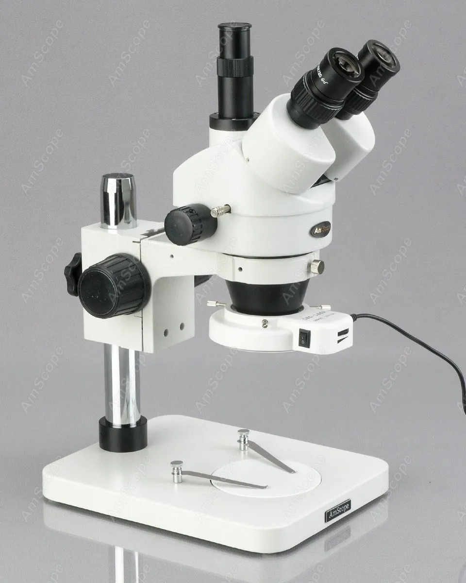 144-LED Stereo Microscope--AmScope Supplies 3.5X-90X 144-LED Zoom Stereo Microscope Circuit Soldering + 3MP Digital Camera