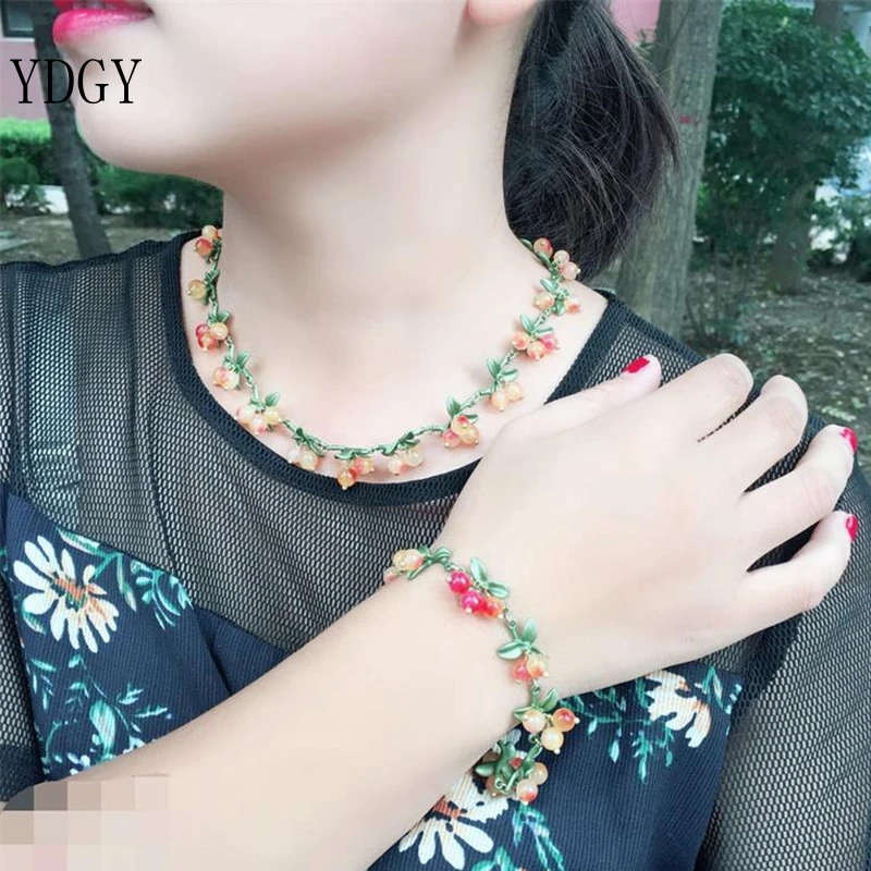 YDGYWholesale Price Blueberry Bluestone Multicolored Bracelet Women\'s Fashion Jewelry