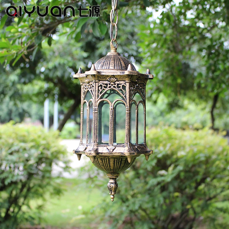 

landscape lamp outdoor pendant lamp new Shipping European style retro pastoral Pavilion waterproof outdoor corridor grape zcl