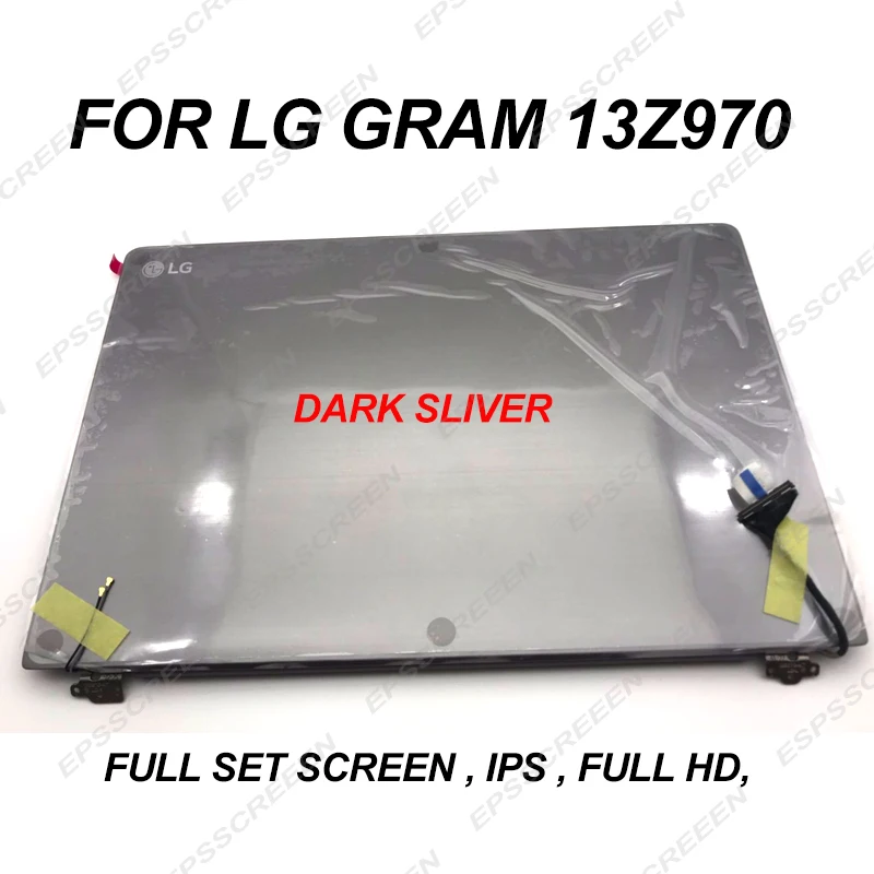 NEUE 13,3 FULL SET LCD DISPLAY FÜR LG GRAMM 13Z970 VOLLE HD IPS BILDSCHIRM ROSA/DARK SPLITTER/WEIß LP133WF4SPC1 AB ABDECKUNG KAMERA MONTAGE