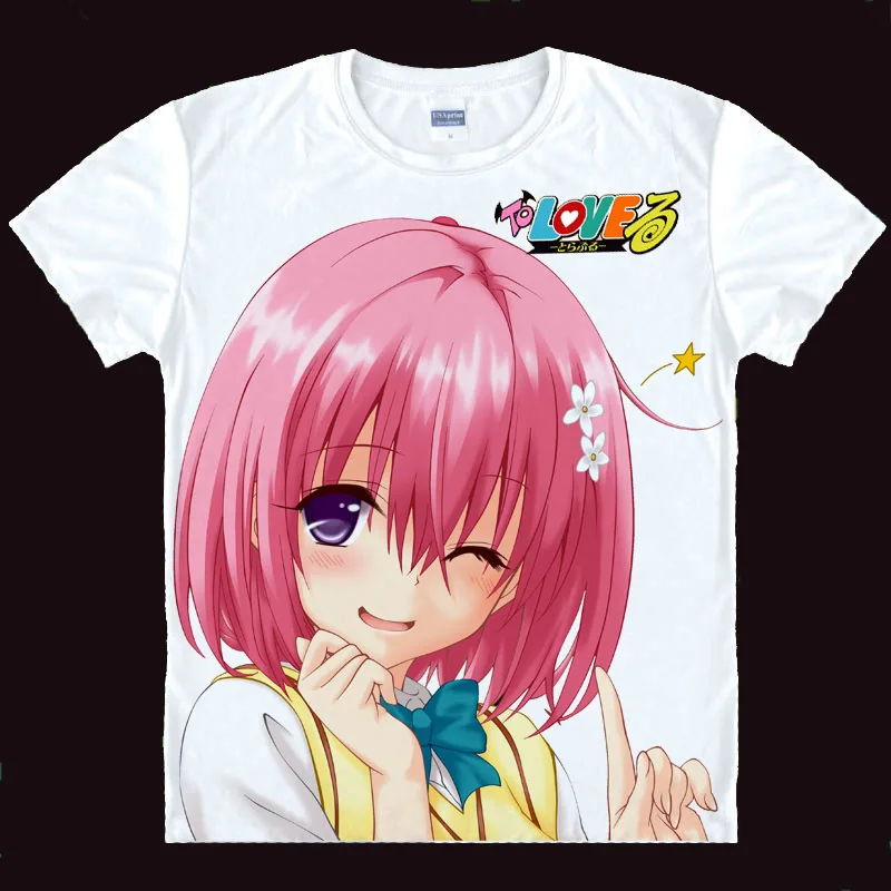 To Love-Ru Momo Nana Astar T shirts Japanese anime shirt 3d print Cosplay tshirt Men\'s t-shirt camisas hombre masculina camisa