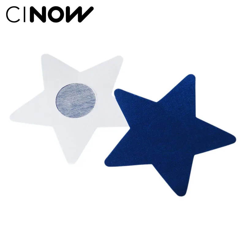 Sexy experience 50 pairs (100 Pcs) Stars Breast Pasties Nipple Covers-Disposable Anti Emptied-non-sensitizing adhesive soft