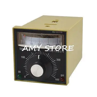 

0-400 Celsius Relay Temperature Controller Meter AC 220V Olive Green