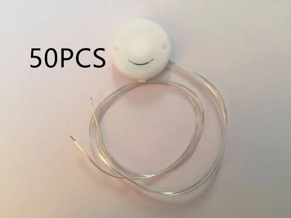 

50PCS white Wire Lead 2x3V CR2032 Coin Cell Button Battery Holder Case