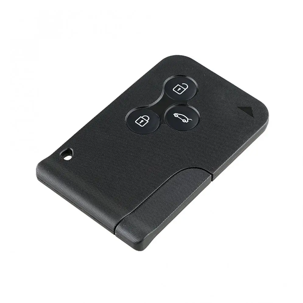 3 Buttons Black Keyless Entry Replacement Key Remote Fob Card Shell Case for Renault Clio Renault Megane