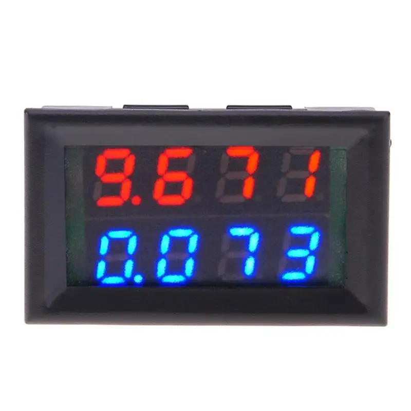 0.28inch Digital Voltmeter Ammeter 2 Wires Gauge Four Digits DC 0-100V Current LED Voltage Current Meter Digital Voltmeter