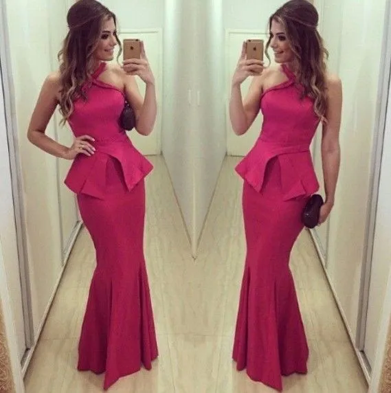 

Long Prom Dresses Mermaid Sleeveless Floor Length Open Back Formal Gowns Long Evening Dress