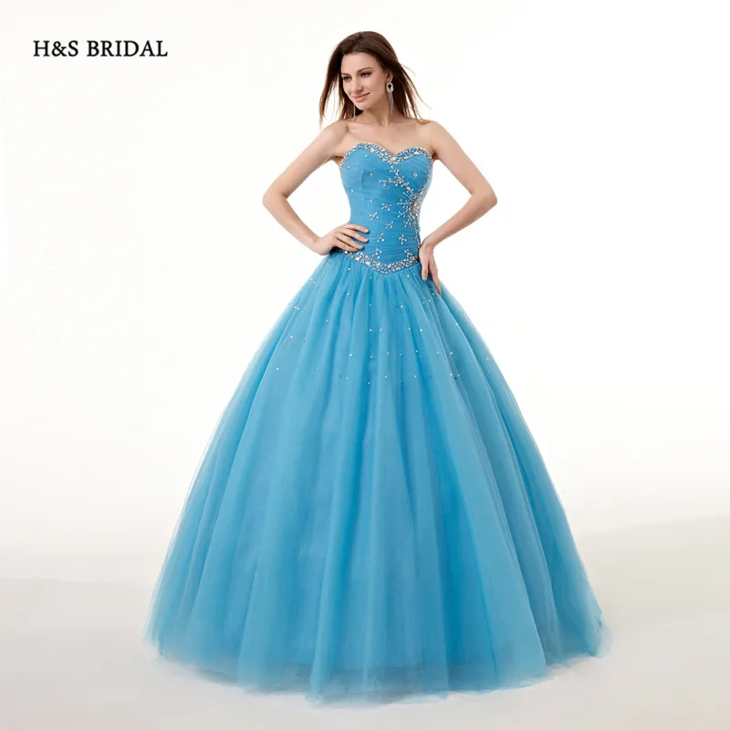 H & s bridal tulle 볼 가운 댄스 파티 드레스 스팽글 스위트 15 로브 드 soiree 댄스 파티 quinceanera 드레스