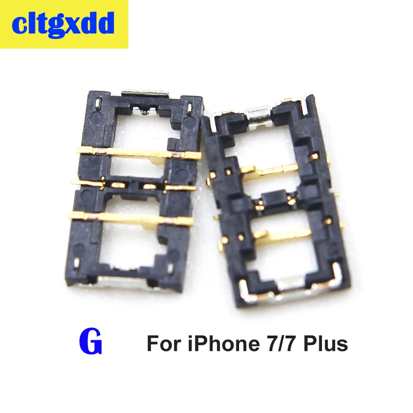 cltgxdd 2piece  Genuine new for iPhone 4S 5S 5C 6 6 Plus 4G 7 7 Plus FPC Battery Connector Plug Clip on Motherboard