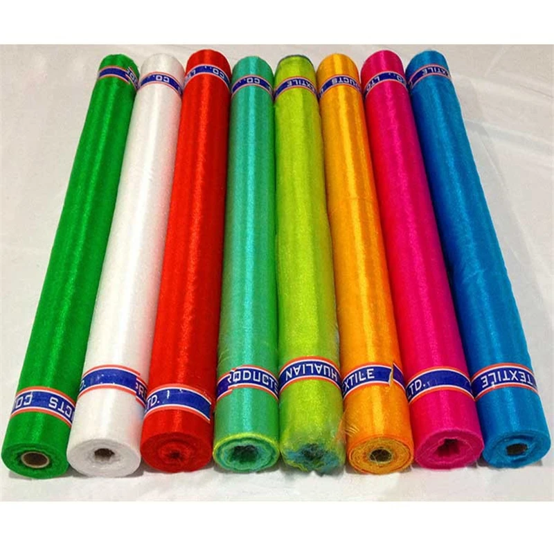 

35M 75/150cm Tulle Roll Gauze Soft Crystal Organza Roll Wedding Background Decoration DIY Birthday Party Baby Shower