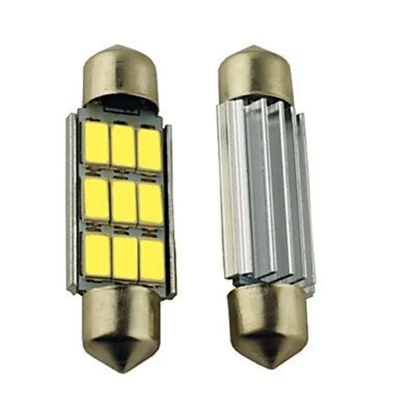 10 Pcs Lampada Led Canbus Torpedo 39mm 9 Led Smd 5630 Frete