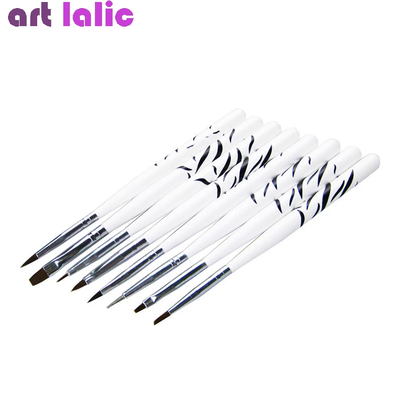 UV Gel Nail Art Brush Set 8 Design Dotting Painting Drawing Liner Fin Polish Pen Manicure DIY Kit Tips for Professional Finish