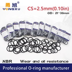 CS2.2/2.5/3mm OD6-180mm Black NBR Sealing O-Ring O Rings Seal Rubber Gasket Washer Nitrile rubber waterproof sealing