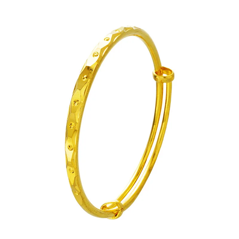 OMHXFC-pulsera de oro de 24KT para mujer y niña, besándose brazalete con diseño geométrico de pez, ideal para fiesta de cumpleaños o boda, regalo europeo, venta al por mayor, BE104