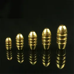 5Pcs/lot Bullet Shape Gold Lead Fishing Sinker 1.8g/3.5g/5g/7g/10g Weight For Lure Sea Fishing  Accessories Tools