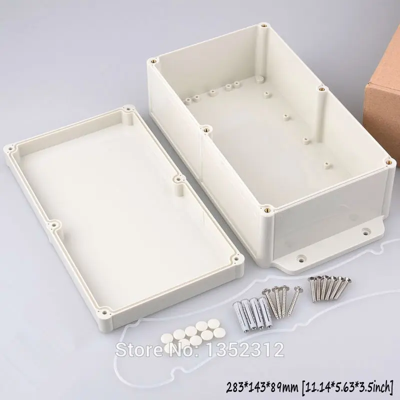 One pcs 283*143*89mm ip68 waterproof plastic enclosure for electronic junction box wall mount waterproof project box control box