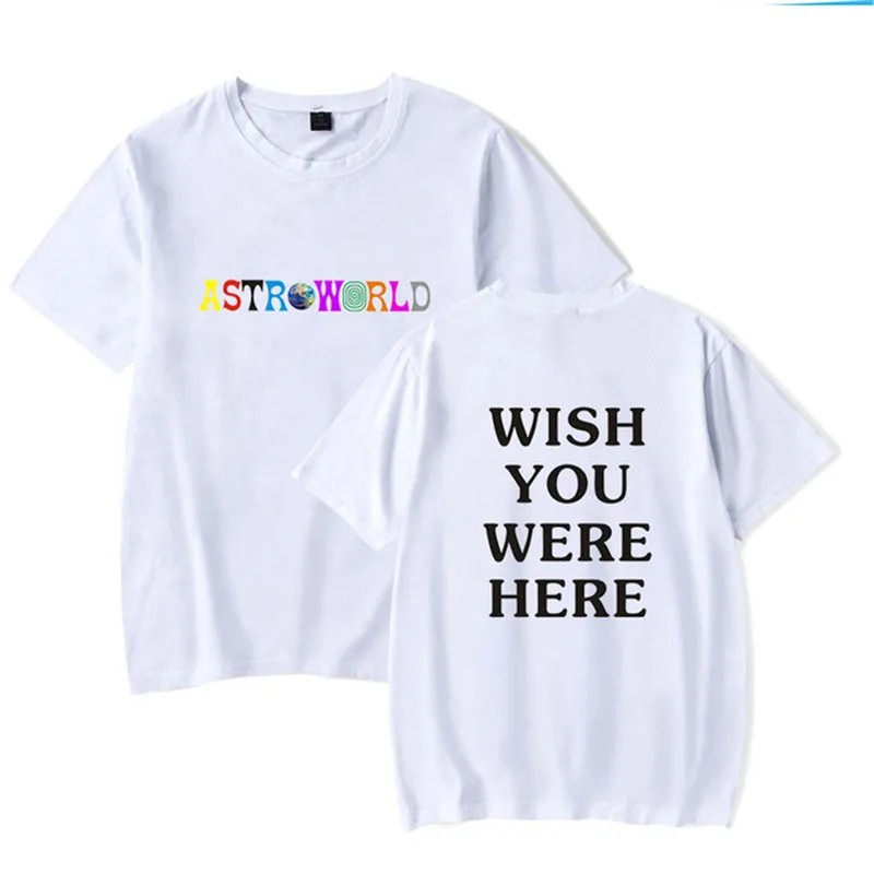 New Arrivals ASTROWORLD T Shirt Men Women Hip Hop Cactus Jack Letter Print Harajuku T-Shirts Tops Short Sleeve Men Clothes