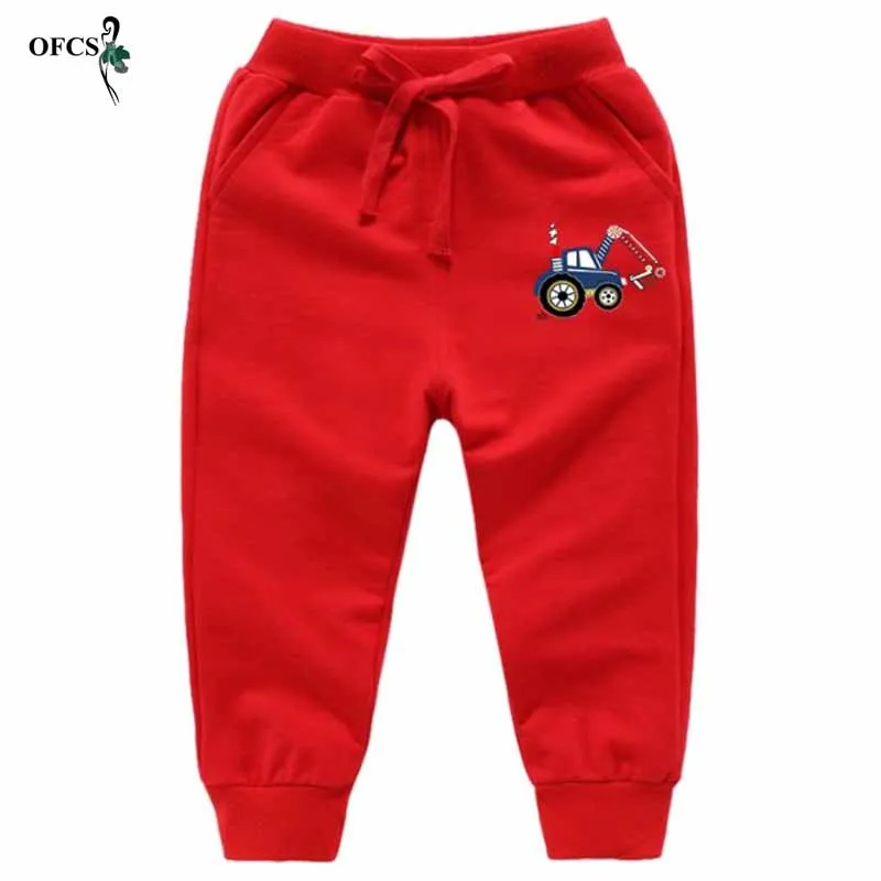 Hot Sale Teenagers Pants Solid Cartoon Boys Girls Casual Sport Pants Jogging Enfant Garcon Kids Children Trousers For 18M-12Year