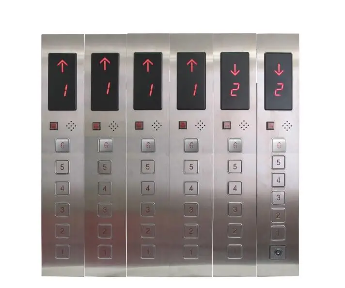 D24V 6-Floors Elevator Button Panel  for  Outbound Control Box and Elevator Door  Emergency Call