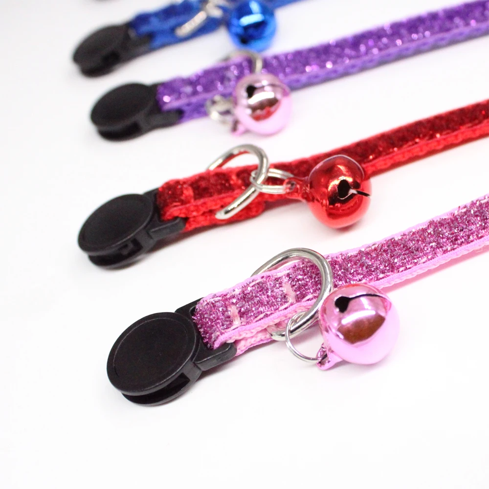 Nylon Cat Collar Personalized Pet Collars With Name ID Tag With Bell Adjustable Buckle Dog Collar Puppy Supplies Small Chihuahua