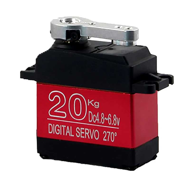 DS3218MG 20KG High voltage 5V-6.8V Large Torque Digital  Servo metal shell Waterproof servo For 1/10 1/8 rc car Truck boat