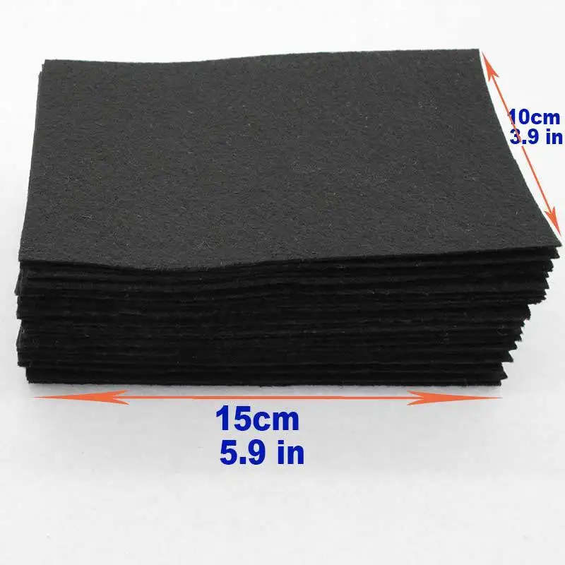 40 pieces Black color 1 mm Hard Felt Fabric For Needlework Diy Sewing Handmade Felt Fabric Fieltro feltro Nonwoven Colth