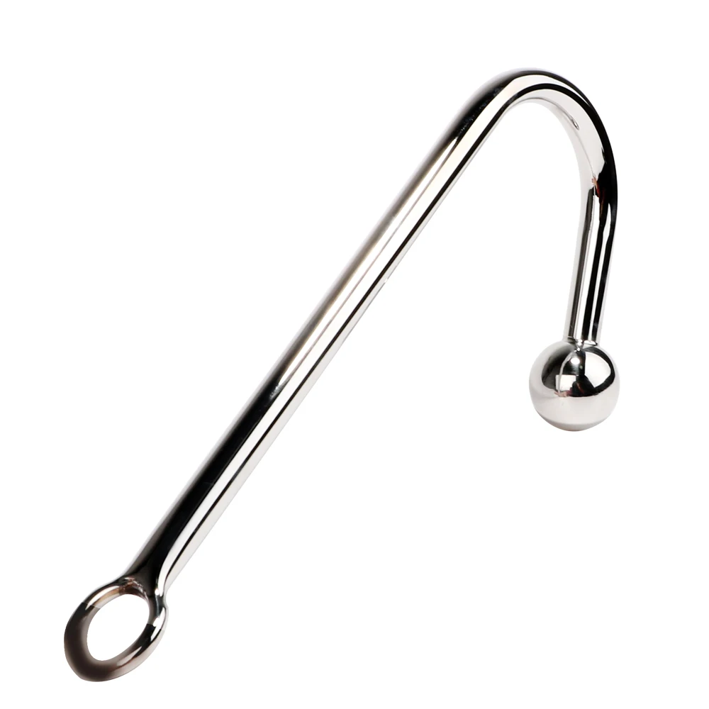 30mm Metal Ball Sexy Hook Butt Plug Anal Beads Women Vaginal Men Anus Dilator Bondage Erotic Products Sex Toys for Adults Games