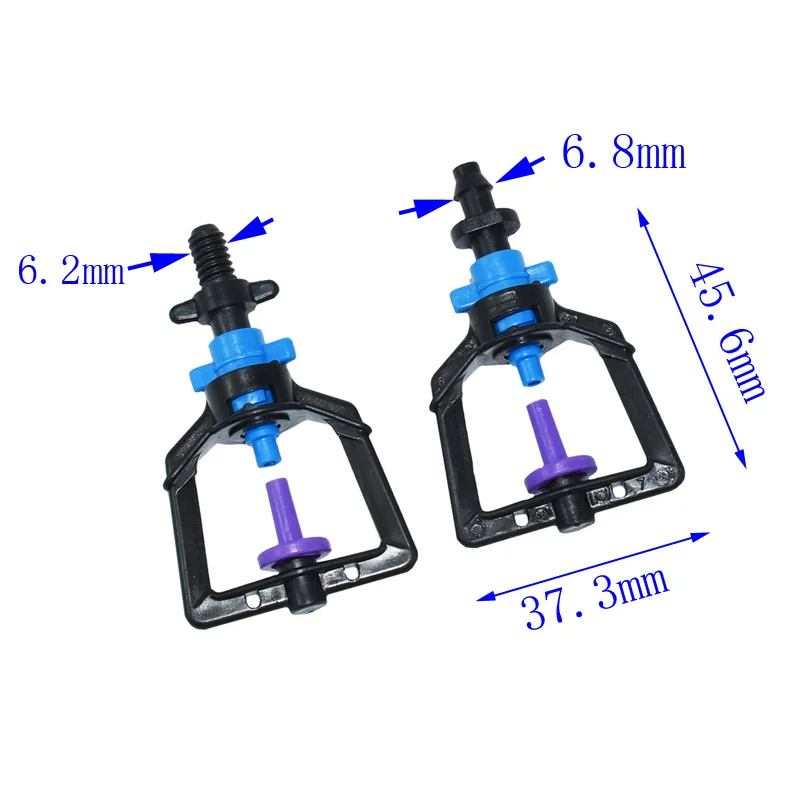 Dysza do zraszacza refrakcji nawadniania kropelkowego cieplarnianego podlewanie ogrodu atomizacji dysza wodna i nawadnianie 6 sztuk
