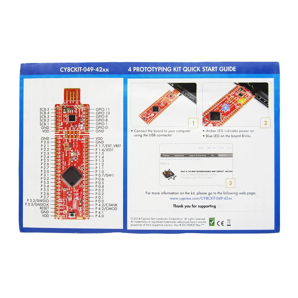 Original CY8CKIT-049-42XX Development Boards & Kits - 4200 Prototyping Kit CY8CKIT 049 42XX